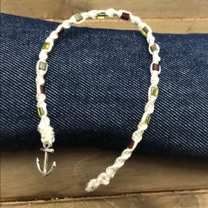 Braided square beaded bracelet
